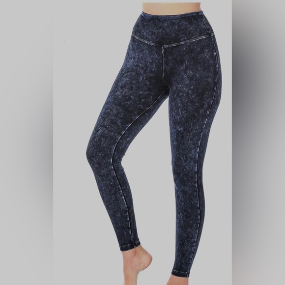 Mineral wash leggings- grey blue - Picture 1 of 1